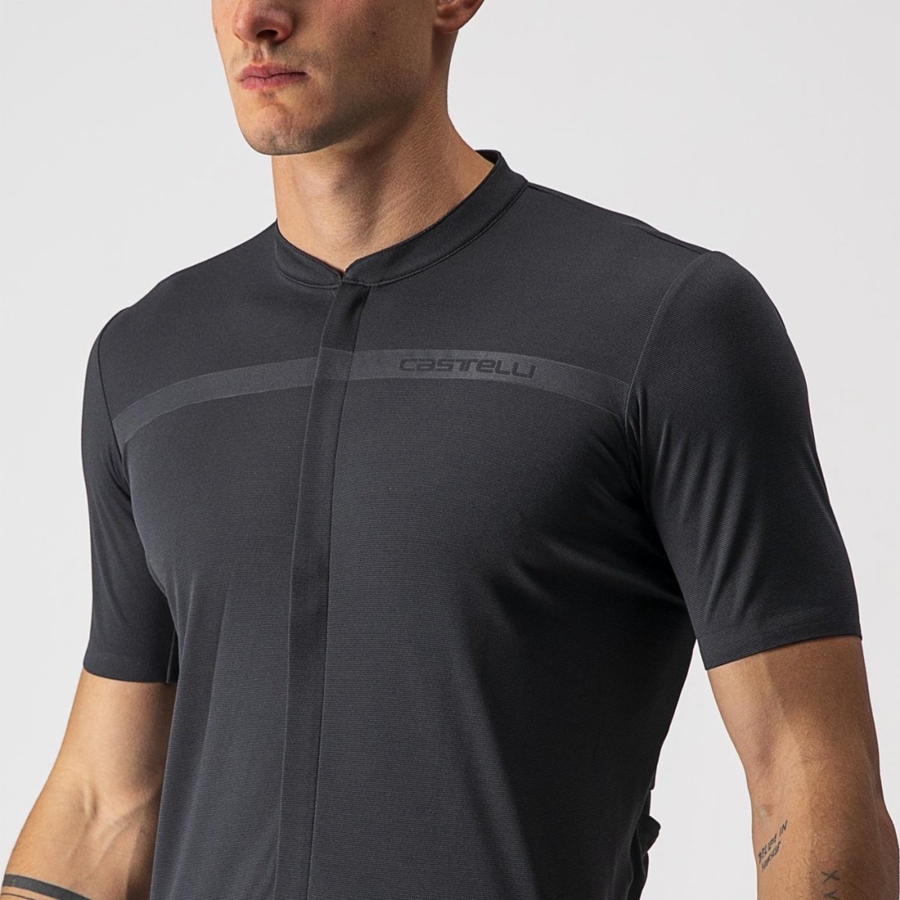 Castelli UNLIMITED ALLROAD Miesten Pelipaita Tummanharmaat | LBTN-85340