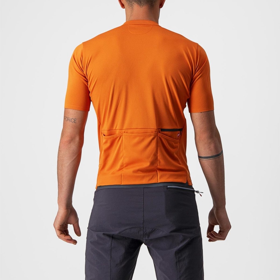 Castelli UNLIMITED ALLROAD Miesten Pelipaita Oranssi Punainen | EWGR-34502