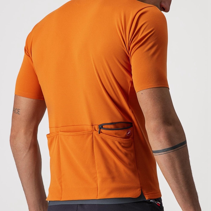 Castelli UNLIMITED ALLROAD Miesten Pelipaita Oranssi Punainen | EWGR-34502