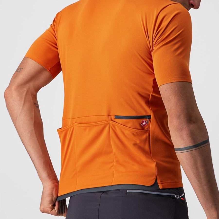 Castelli UNLIMITED ALLROAD Miesten Pelipaita Oranssi Punainen | EWGR-34502