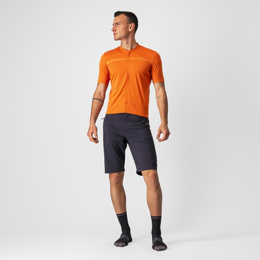 Castelli UNLIMITED ALLROAD Miesten Pelipaita Oranssi Punainen | EWGR-34502