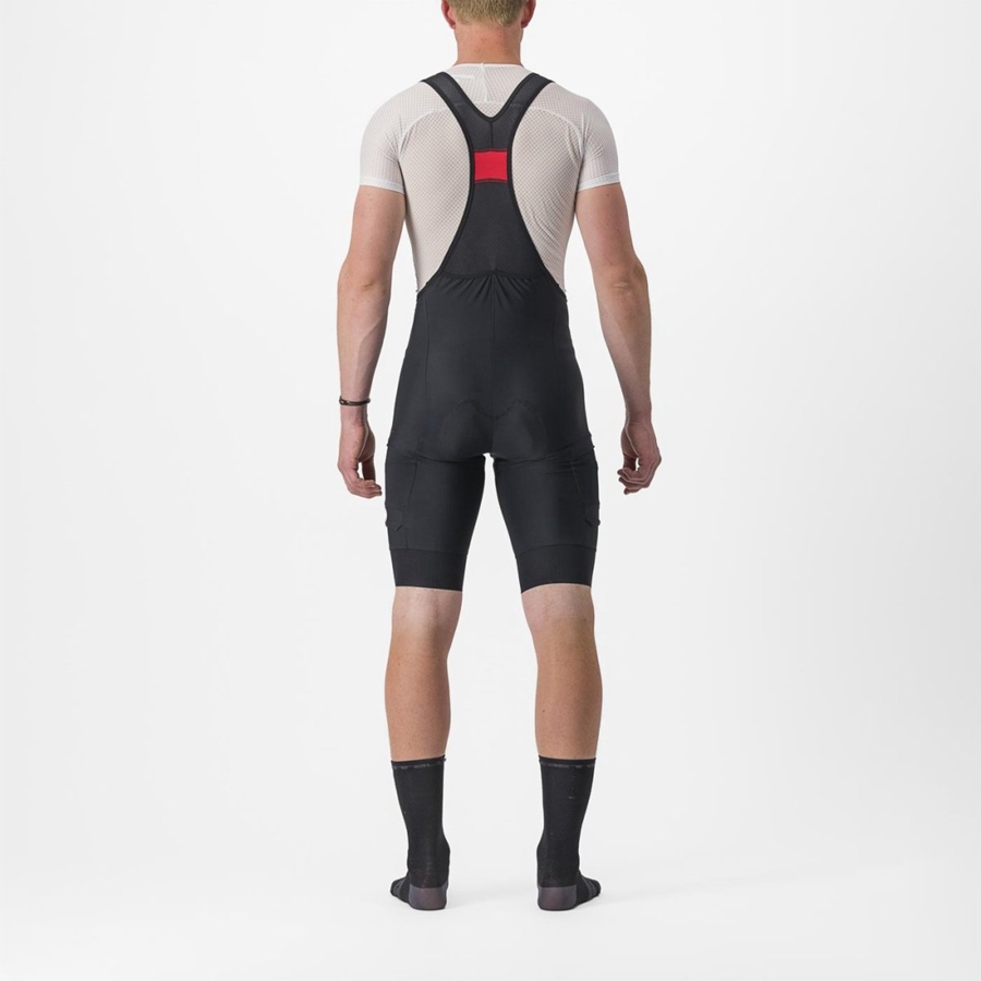 Castelli UNLIMITED CARGO Miesten Bib Shortsit Mustat | MOQC-96104