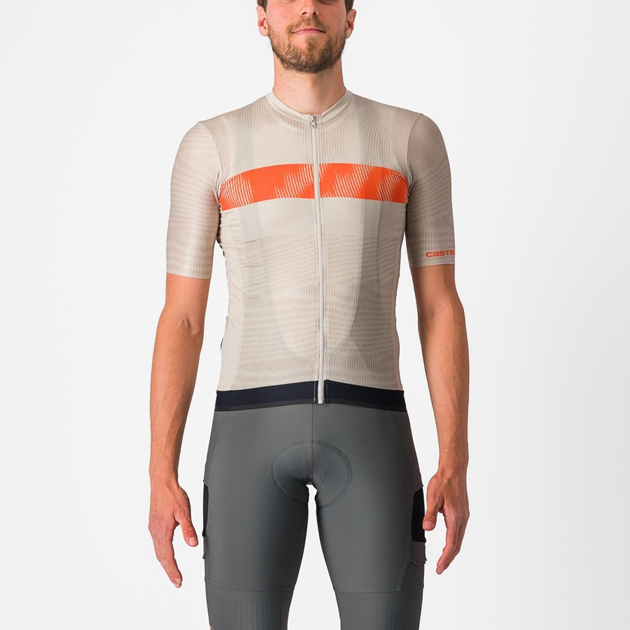 Castelli UNLIMITED ENDURANCE Miesten Pelipaita Hopea Oranssi Punainen | UFHG-64385