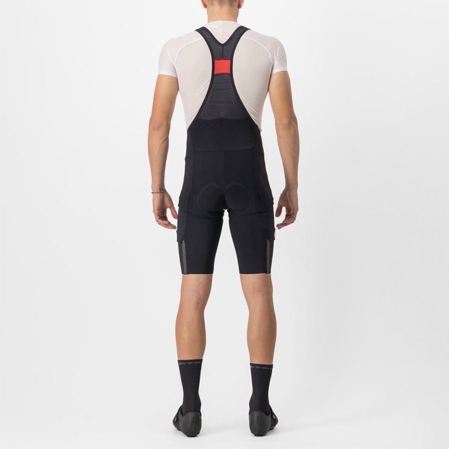 Castelli UNLIMITED THERMAL Miesten Bib Shortsit Mustat | DOZI-52960