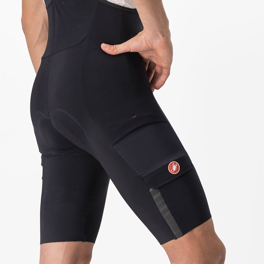 Castelli UNLIMITED THERMAL Miesten Bib Shortsit Mustat | DOZI-52960