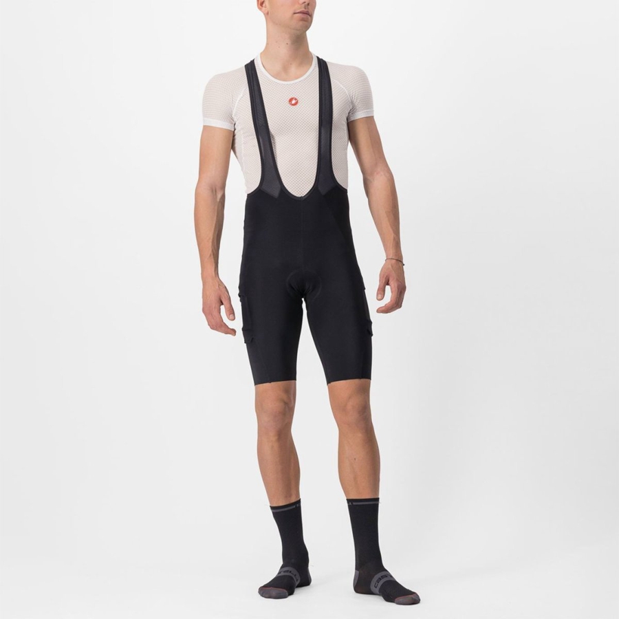 Castelli UNLIMITED THERMAL Miesten Bib Shortsit Mustat | DOZI-52960