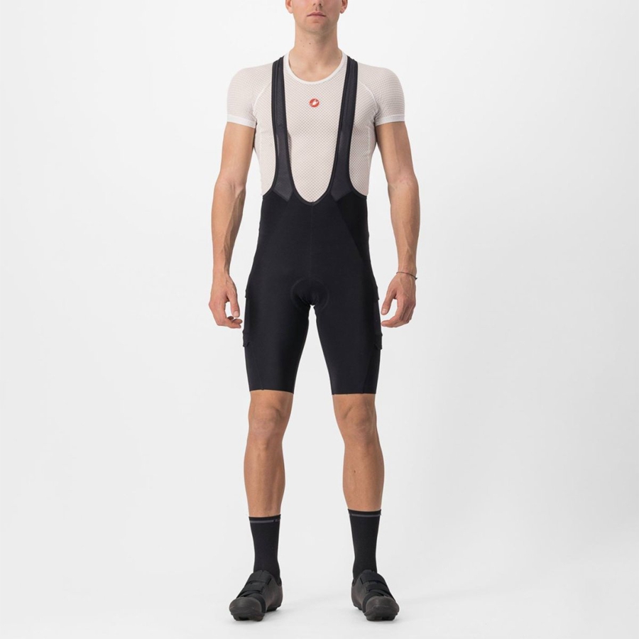 Castelli UNLIMITED THERMAL Miesten Bib Shortsit Mustat | DOZI-52960