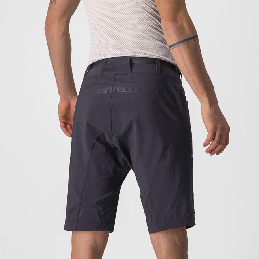 Castelli UNLIMITED TRAILGY Miesten Shortsit Mustat | EHYU-12867