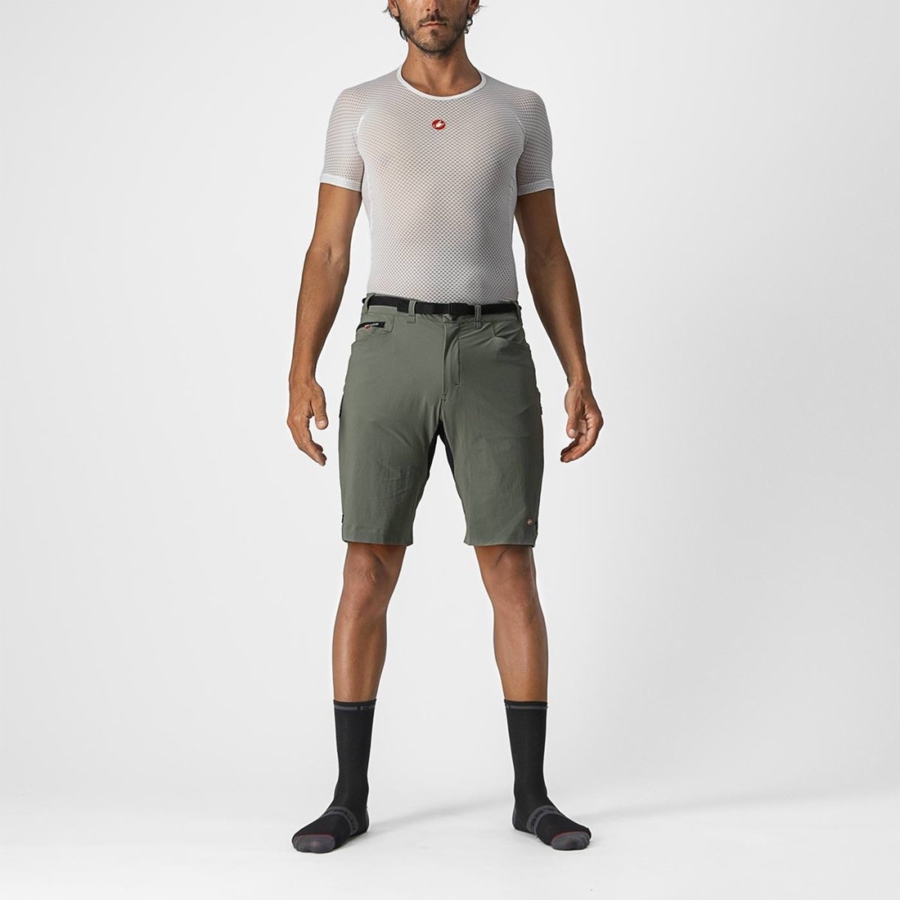 Castelli UNLIMITED TRAILGY Miesten Shortsit Harmaat | BCIH-35482