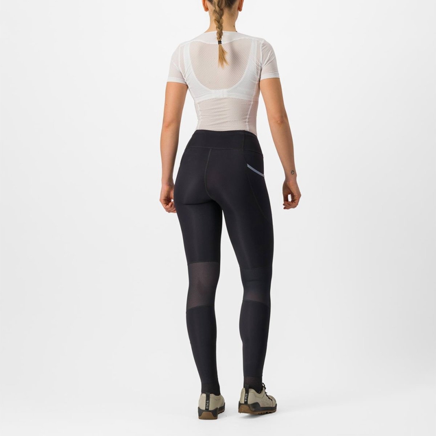 Castelli UNLIMITED TRAIL W Naisten Leggings Mustat | YNZA-49583