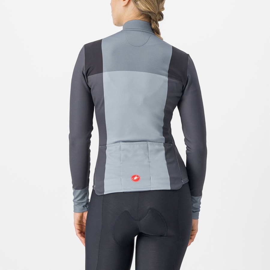 Castelli UNLIMITED W THERMAL Naisten Pelipaita Mustat Harmaat | FUKD-03759