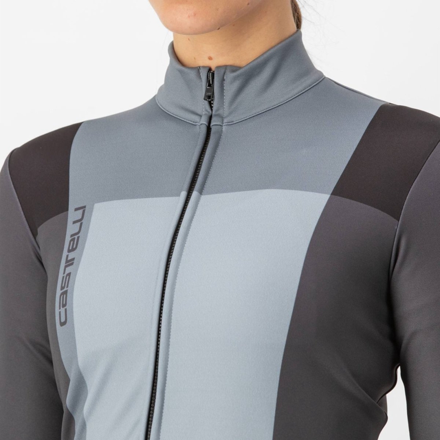 Castelli UNLIMITED W THERMAL Naisten Pelipaita Mustat Harmaat | FUKD-03759