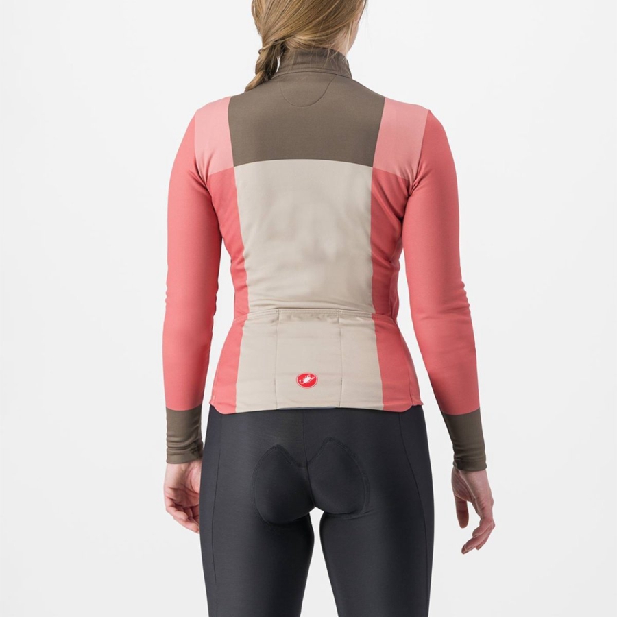 Castelli UNLIMITED W THERMAL Naisten Pelipaita Punainen | PGIE-98652