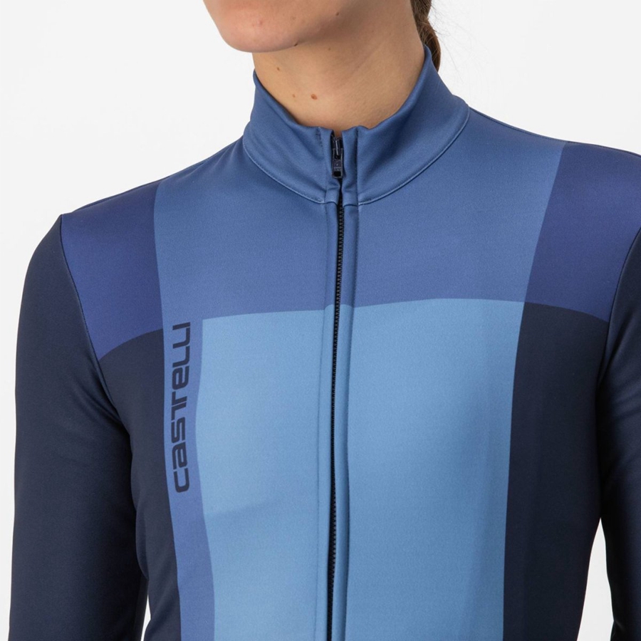 Castelli UNLIMITED W THERMAL Naisten Pelipaita Sininen Sininen | TQIE-04271