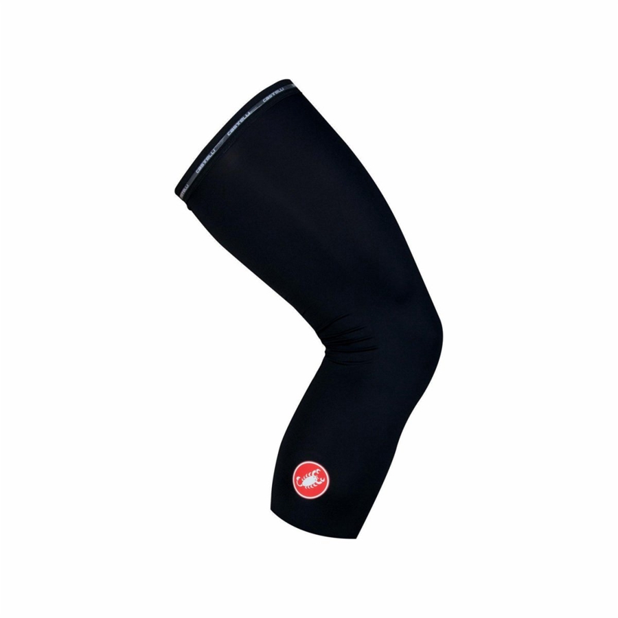 Castelli UPF 50+ LIGHT KNEE SLEEVES Miesten Jalkojen Lämmitin Mustat | JINW-24983