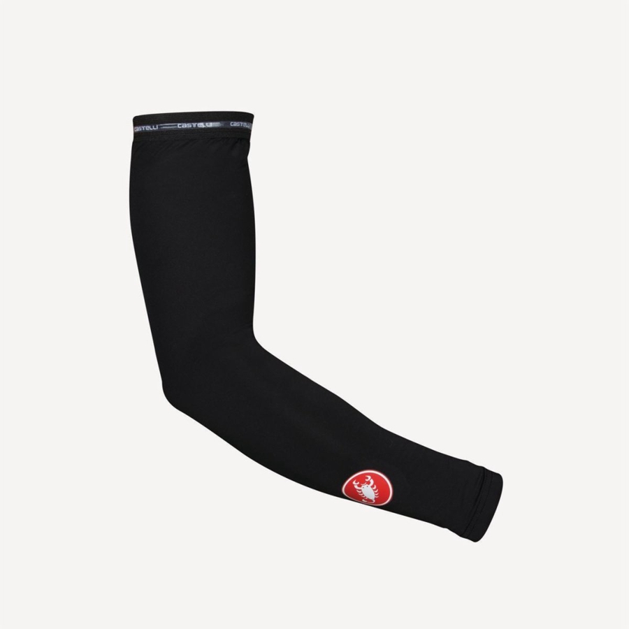 Castelli UPF 50 + LIGHT ARM SLEEVES Miesten Kädenlämmitin Mustat | EMZC-70692