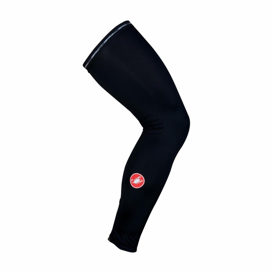 Castelli UPF 50 + LIGHT LEG SLEEVES Miesten Jalkojen Lämmitin Mustat | JKZG-16043