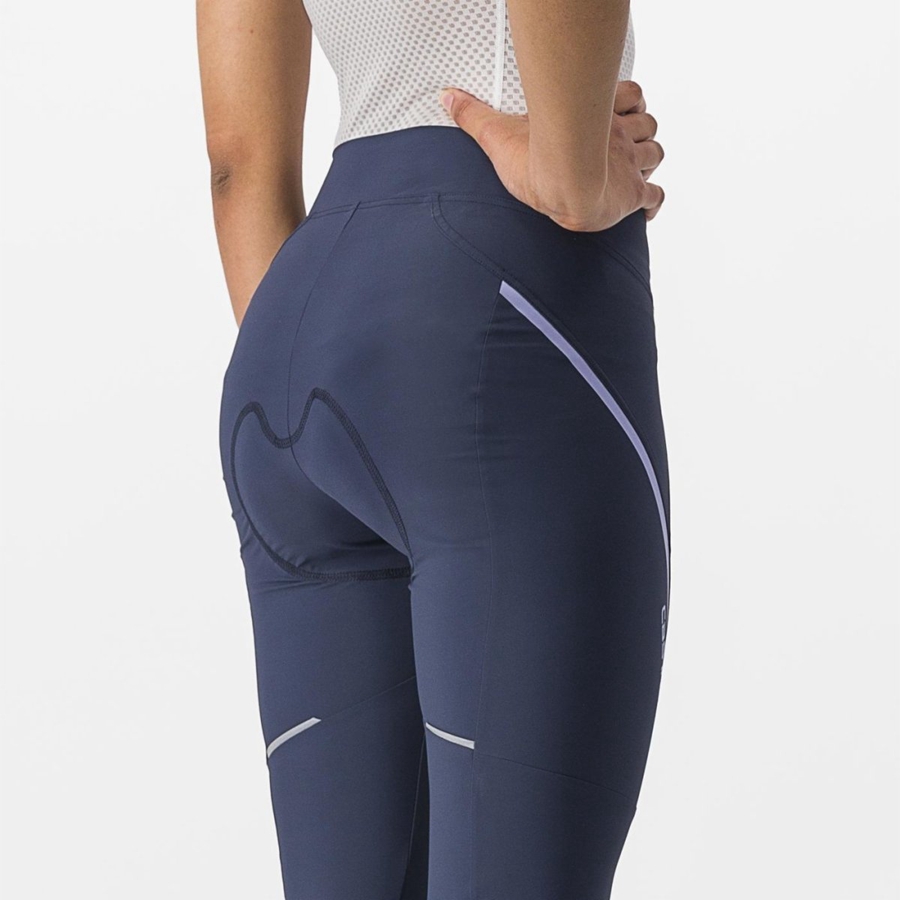 Castelli VELOCISSIMA 3 KNICKER Naisten Leggings Sininen Violetit Valkoinen | JLVN-02198