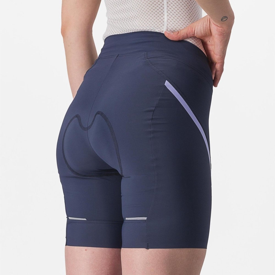 Castelli VELOCISSIMA 3 Naisten Shortsit Sininen Violetit Valkoinen | VYTJ-02794