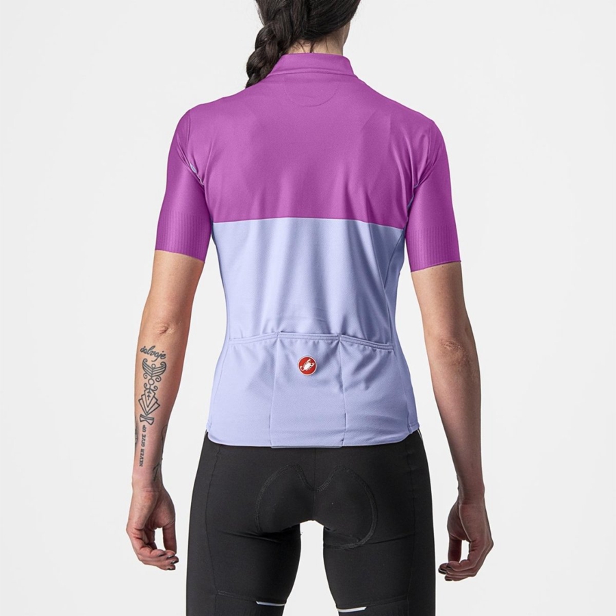 Castelli VELOCISSIMA Naisten Pelipaita Violetit Valkoinen | XZQY-13896