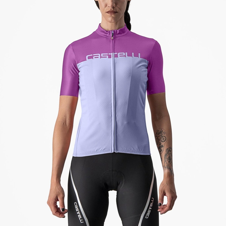 Castelli VELOCISSIMA Naisten Pelipaita Violetit Valkoinen | XZQY-13896