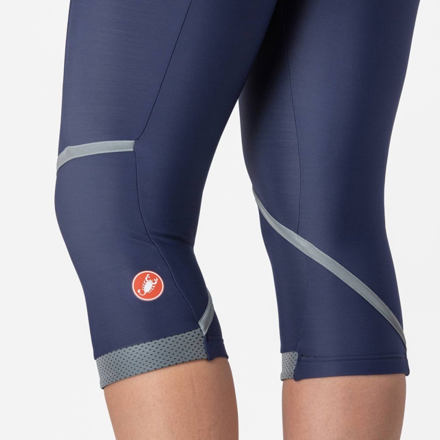 Castelli VELOCISSIMA THERMAL KNICKER Naisten Leggings Sininen Hopea | MKSH-30495