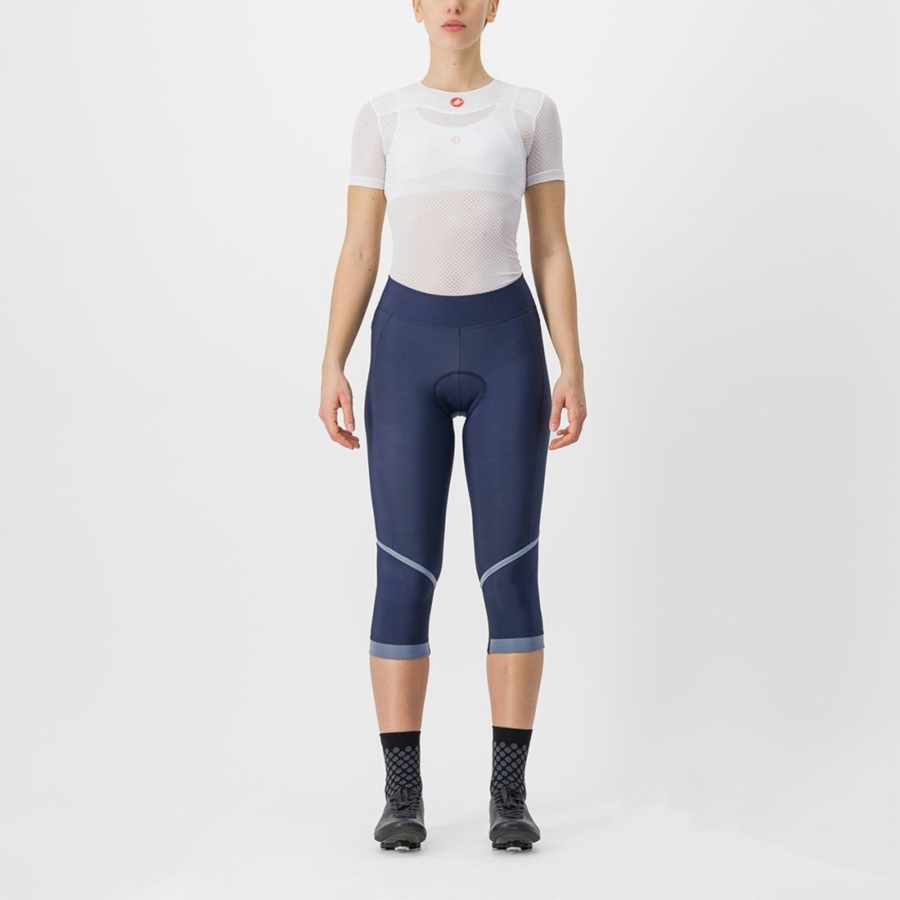 Castelli VELOCISSIMA THERMAL KNICKER Naisten Leggings Sininen Hopea | MKSH-30495