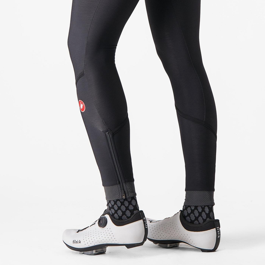 Castelli VELOCISSIMA THERMAL Naisten Leggings Mustat Mustat | OAZV-01574