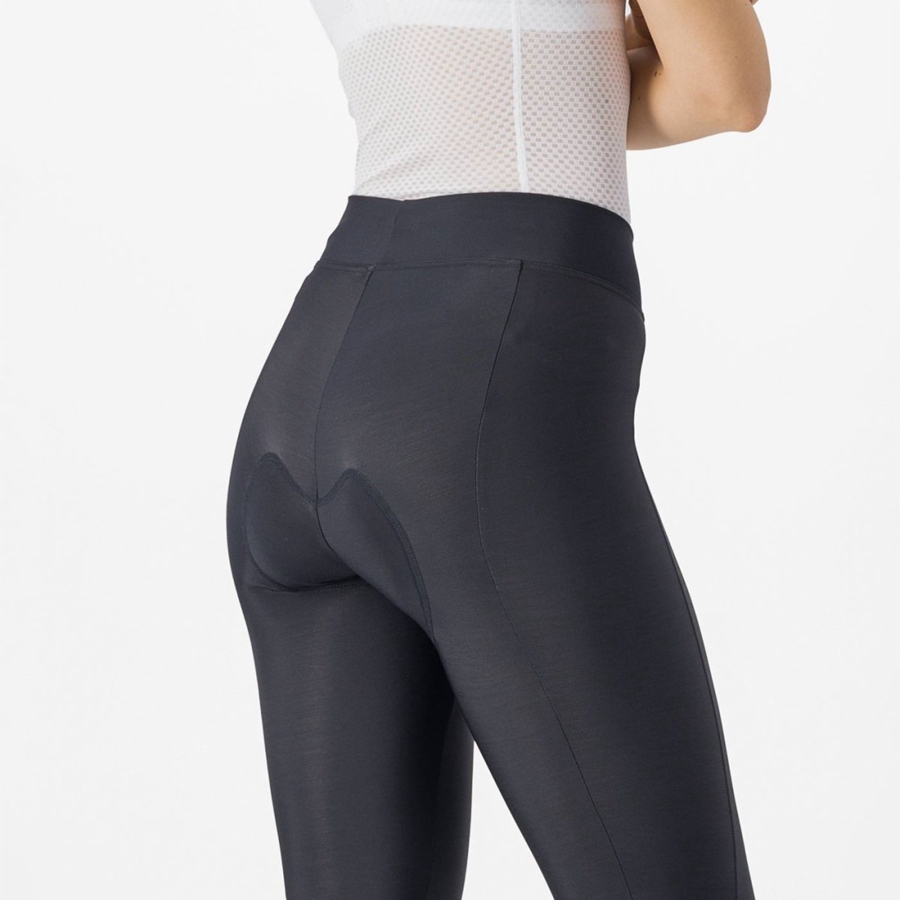 Castelli VELOCISSIMA THERMAL Naisten Leggings Mustat Minttu Mustat | OQJF-02968