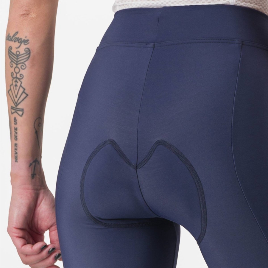 Castelli VELOCISSIMA THERMAL Naisten Leggings Sininen Hopea | YKUO-61982