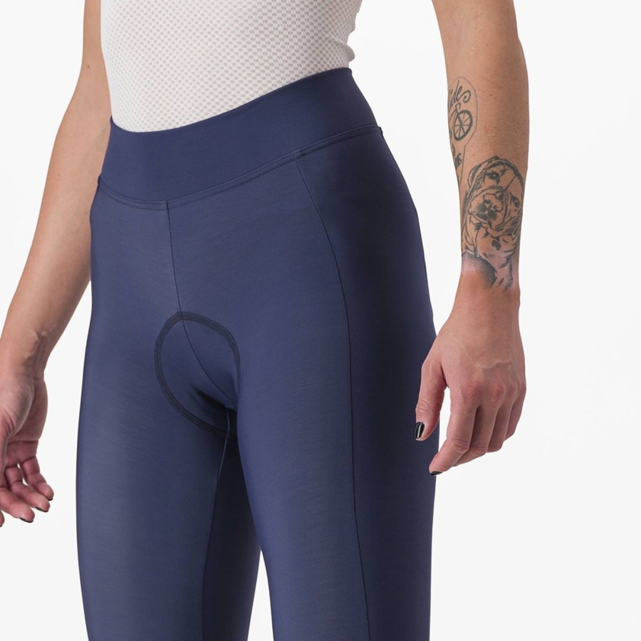 Castelli VELOCISSIMA THERMAL Naisten Leggings Sininen Hopea | YKUO-61982