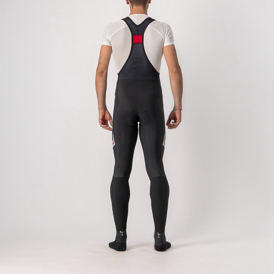 Castelli VELOCISSIMO 5 Miesten Bib Sukkahousut Mustat Hopea | MHBG-21648