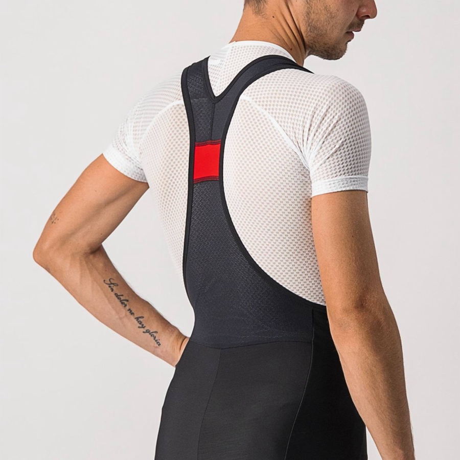 Castelli VELOCISSIMO 5 Miesten Bib Sukkahousut Mustat Hopea | MHBG-21648