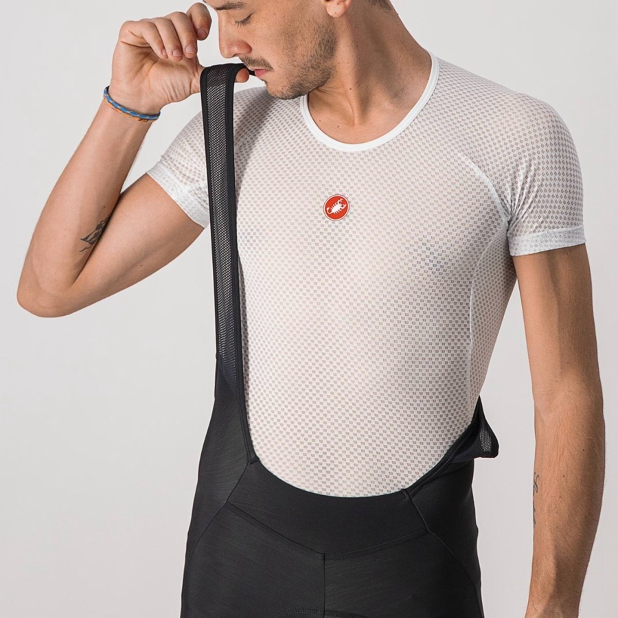 Castelli VELOCISSIMO 5 Miesten Bib Sukkahousut Mustat Hopea | MHBG-21648